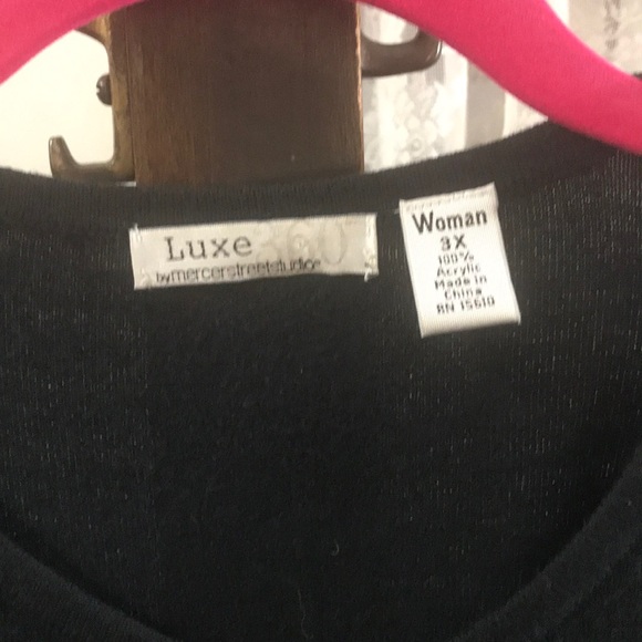 Luxe by Mercer Street Studio sweater. 3x. Gorgeous - Picture 3 of 7